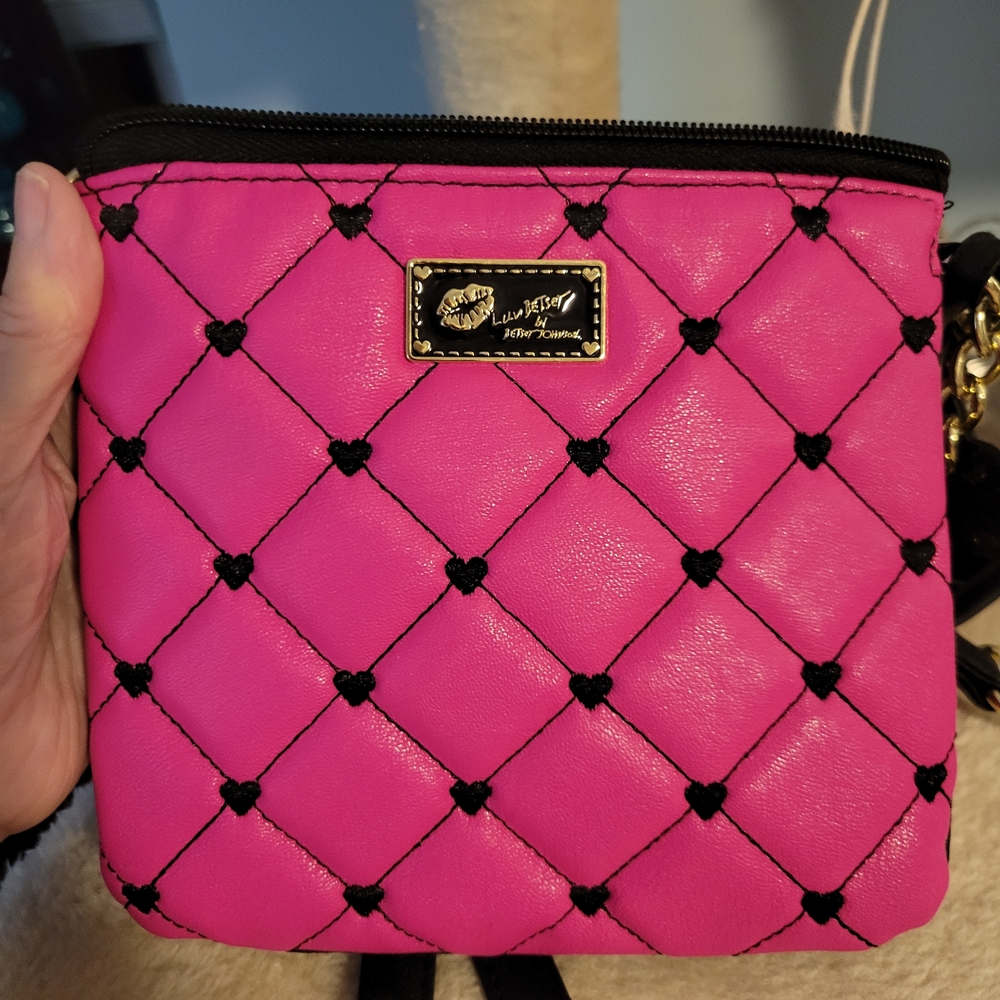 Betsey Johnson Pink Quilted Women's Bag